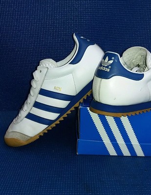 Vintage 2011 adidas ROM retro originals white/blue..uk size  10のeBay公認海外通販｜セカイモン
